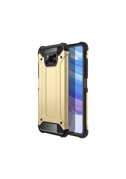 Poco X3 Pro Kılıf Darbelere Dayanıklı Çift Katmanlı Alvika Premium Sert Silikon Kapak