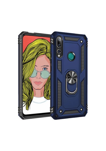 Huawei Y9 Prime 2019 Kılıf Tam Koruma Çift Katmanlı Ibiza Sert Silikon Kapak