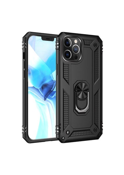 Apple iPhone 12 Pro Max Kılıf Tam Koruma Çift Katmanlı Ibiza Sert Silikon Kapak