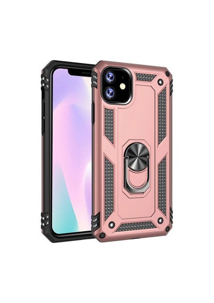 Apple iPhone 11 Kılıf Tam Koruma Çift Katmanlı Ibiza Sert Silikon Kapak