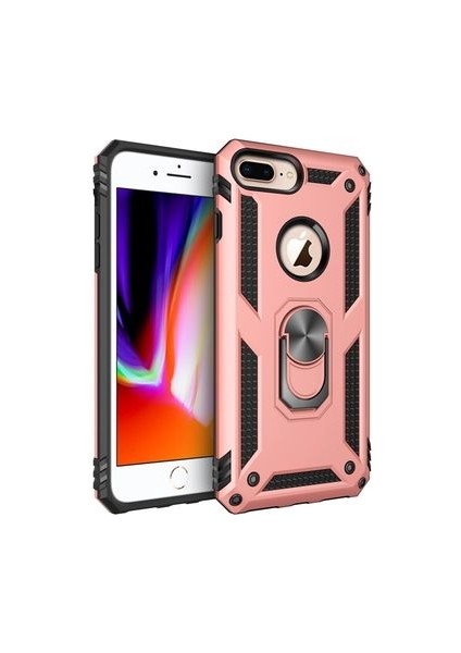 Apple iPhone 7 Plus Kılıf Tam Koruma Çift Katmanlı Ibiza Sert Silikon Kapak