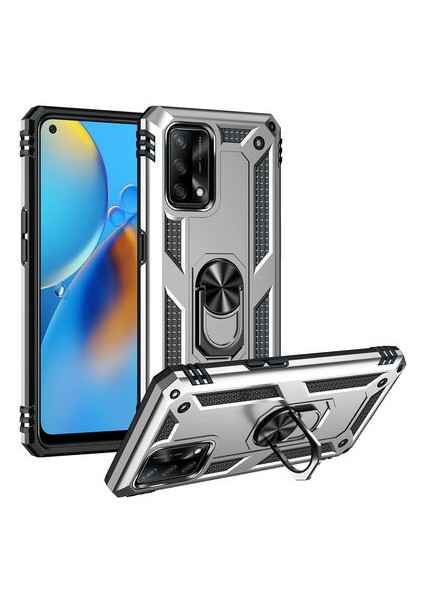 Oppo A74 4g Kılıf Tam Koruma Çift Katmanlı Ibiza Sert Silikon Kapak