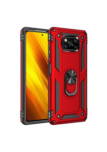 Poco X3 Kılıf Tam Koruma Çift Katmanlı Ibiza Sert Silikon Kapak