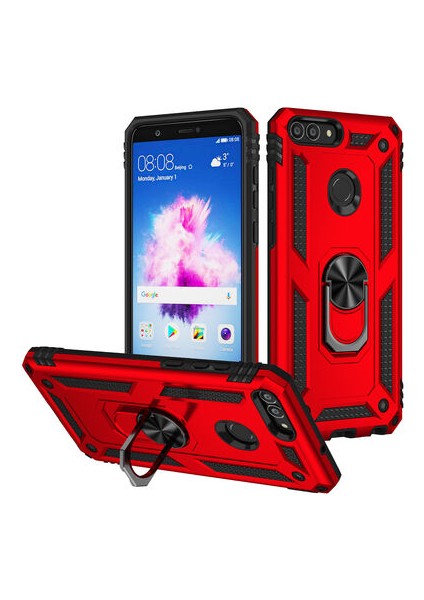 Huawei P Smart Kılıf Tam Koruma Çift Katmanlı Ibiza Sert Silikon Kapak
