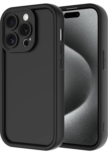 Apple iPhone 15 Pro Max Kılıf Esnek ve Kamera Korumalı Mummy Silikonkapak