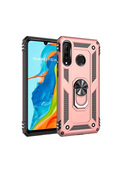 Huawei P30 Lite Kılıf Tam Koruma Çift Katmanlı Ibiza Sert Silikon Kapak