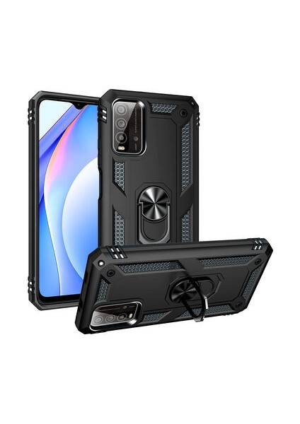 Redmi 9t Kılıf Tam Koruma Çift Katmanlı Ibiza Sert Silikon Kapak