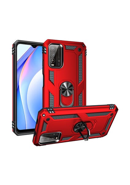 Redmi 9t Kılıf Tam Koruma Çift Katmanlı Ibiza Sert Silikon Kapak