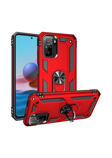 Redmi Note 10 Kılıf Tam Koruma Çift Katmanlı Ibiza Sert Silikon Kapak
