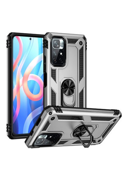 Redmi Note 11T 5g Kılıf Tam Koruma Çift Katmanlı Ibiza Sert Silikon Kapak