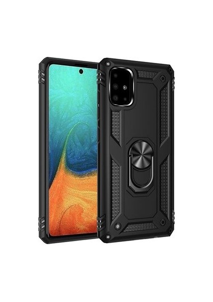 Samsung Galaxy A51 Kılıf Tam Koruma Çift Katmanlı Ibiza Sert Silikon Kapak