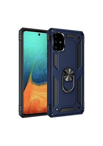 Samsung Galaxy A51 Kılıf Tam Koruma Çift Katmanlı Ibiza Sert Silikon Kapak