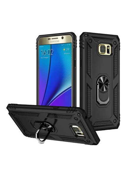 Samsung Galaxy Note 5 Kılıf Tam Koruma Çift Katmanlı Ibiza Sert Silikon Kapak