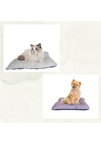 Ultrasoft Peluş Köpek Minderi Kedi Minderi Pofuduk-Elyaf Dolgulu-Çift Taraflı