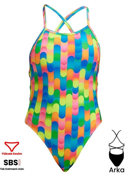 Tmt Blocked Duty Kadın Antrenman Mayo, Sırt Bağlamalı