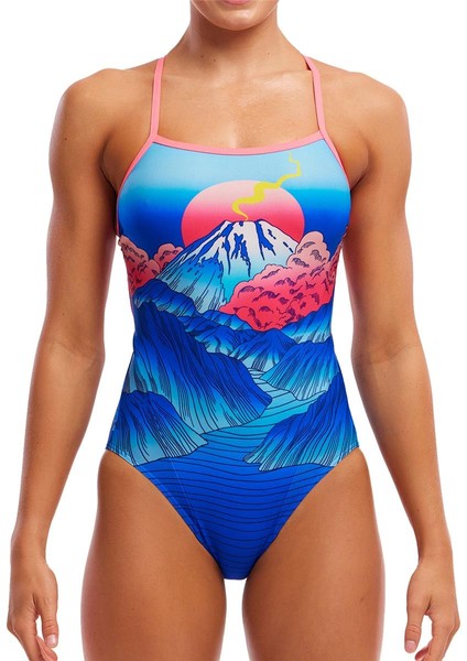 Ss Smokin Hot Kadın Yüzme Mayosu – Klor Dayanıklı ve Ince Askılı