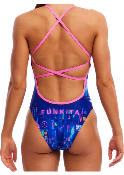 Stp Cyber City Kadın Yüzme Mayosu - Çift Çapraz Sırt, Klor Dirençli, Ekolojik Tasarım modelleri