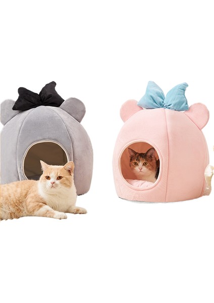◊ Sıcak Kedi ve Köpek Evcil Hayvan Yuvası Yarıkapalı Evcil Hayvan Malzemeleri (Yurt Dışından)