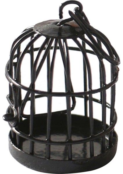 1/12 Ölçekli Dollhouse Minyatür Siyah Metal Birdcage Model Mobilya Malzemeleri (Yurt Dışından) fiyatları