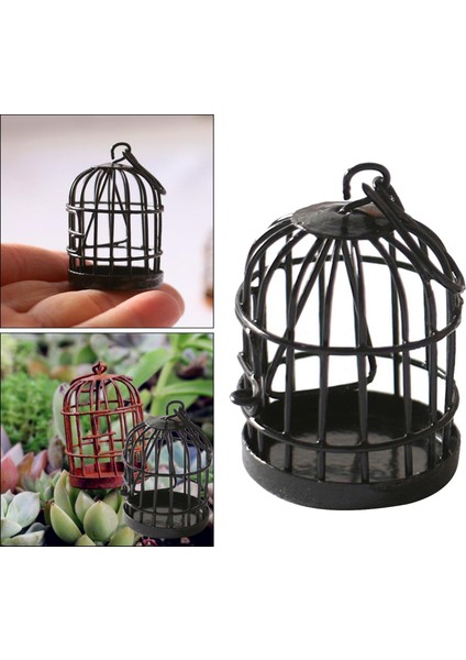 1/12 Ölçekli Dollhouse Minyatür Siyah Metal Birdcage Model Mobilya Malzemeleri (Yurt Dışından) fırsatları