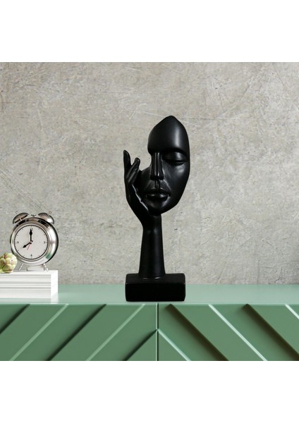 Kadın Yüz Heykeli Soyut Figür El I (Yurt Dışından) fırsatları