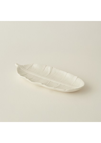 Leaf Dekoratif Tabak Beyaz fiyatları