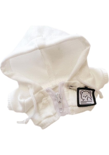 Bebek Minyatür Giyim Moda 17CM Dıy Aksesuarları Dekorasyon Fermuarlı Montlar Beyaz (Yurt Dışından) fırsatları