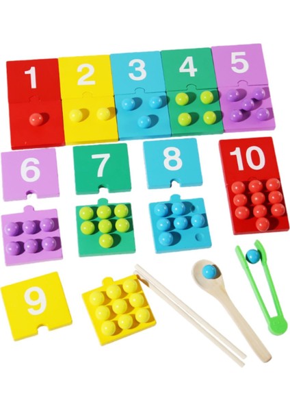 Montessori Matematik Eşleş Yapboz (Yurt Dışından)