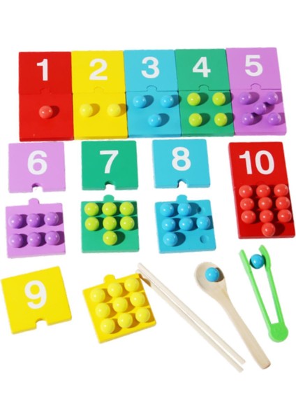 Montessori Matematik Eşleş Yapboz (Yurt Dışından)