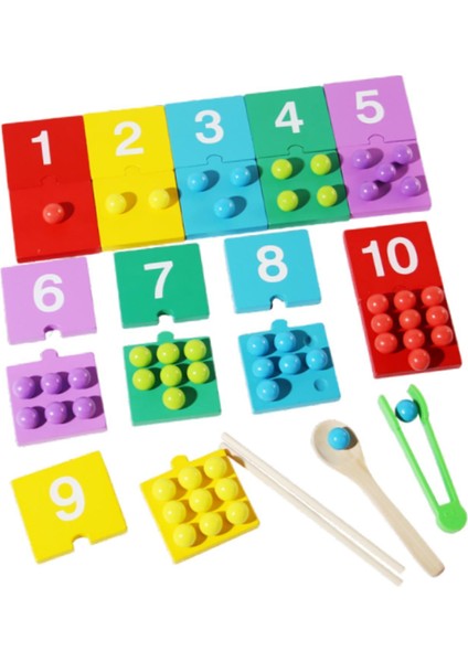 Montessori Matematik Eşleş Yapboz (Yurt Dışından)