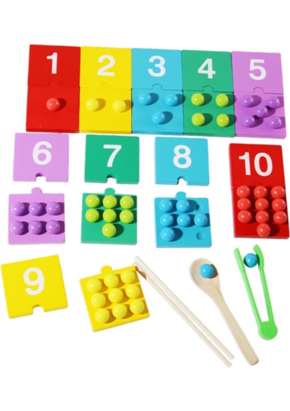 Montessori Matematik Eşleş Yapboz (Yurt Dışından)