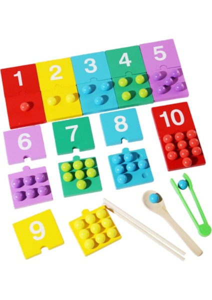 Montessori Matematik Eşleş Yapboz (Yurt Dışından)