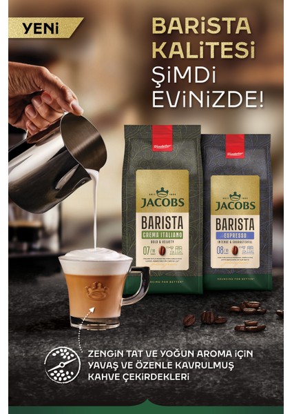 Barista Editions Çekirdek Kahve Crema Italiano 1kg x 4 Paket
