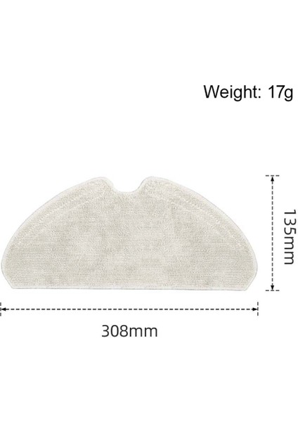 16 Adet D10S / D10S Pro Aksesuarları Robotlu Süpürge Paspas Bezi Yedek Yedek Parça (Yurt Dışından) fiyatları