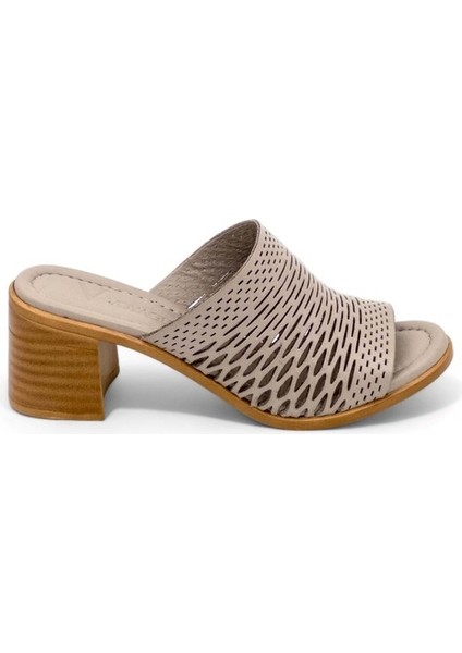 9723 Bayan Deri Terlik - Taş - 40