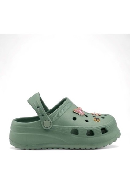 Sonımıx EZ129.01 Zenne Yüksek Crocs - Haki - 38