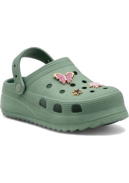 Sonımıx EZ129.01 Zenne Yüksek Crocs - Haki - 38