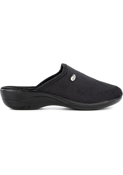 Darcie Anatomik Taban Jel Destekli Kadın Ev Terliği - Siyah - 37