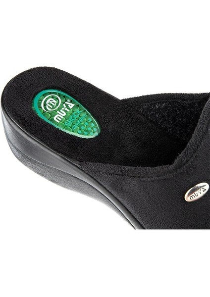 Darcie Anatomik Taban Jel Destekli Kadın Ev Terliği - Siyah - 37 modelleri