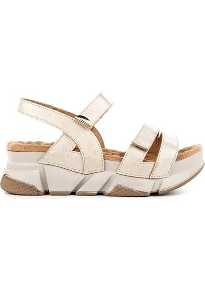 Olimba Anatomik Taban Taban Kadın Sandalet - Bej - 38