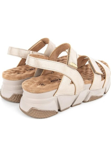 Olimba Anatomik Taban Taban Kadın Sandalet - Bej - 38 fırsatları