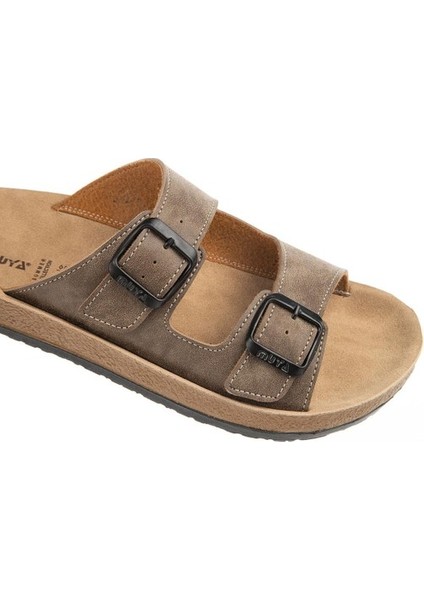 Yuna Anatomik Taban Unisex Terlik - Vizon - 38