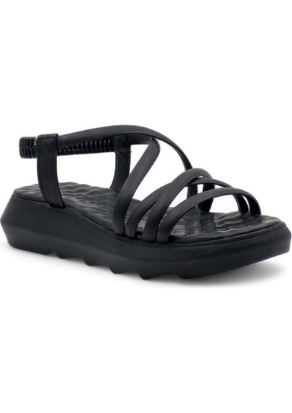 Çapraz Cilt Kadın Sandalet - Siyah - 37 modelleri