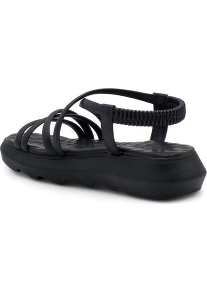 Çapraz Cilt Kadın Sandalet - Siyah - 37 fırsatları