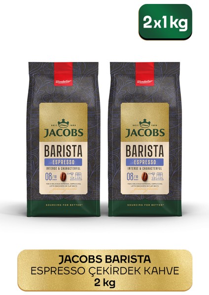 Barista Editions Çekirdek Kahve Espresso %100 Arabica ( 1 kg x 2)