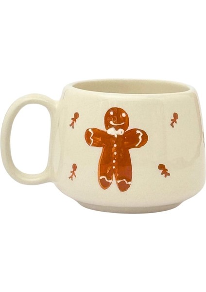 Yılbaşı Bisküvisi El Yapımı Seramik Kupa, Seramik Fincan, Double Türk Kahvesi, Nescafe Fincanı