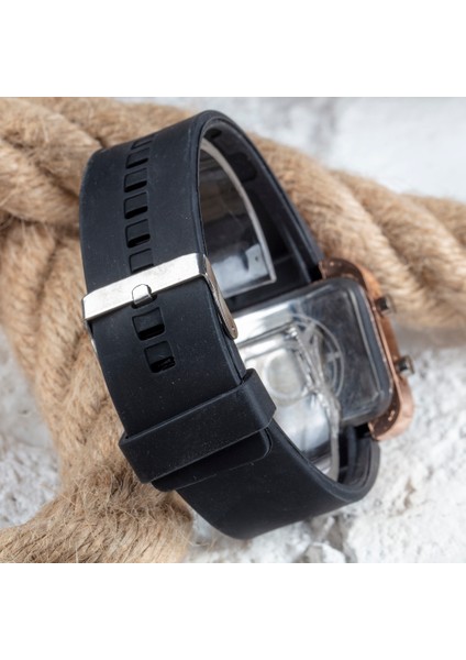 Dijital Bakır Mini Kasa Trend Seri LED Kol Saati Silikon Bileklik Saat ST-303507 modelleri