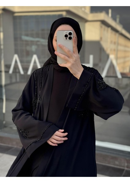 Taş Işleme Abaya Siyah indirimleri
