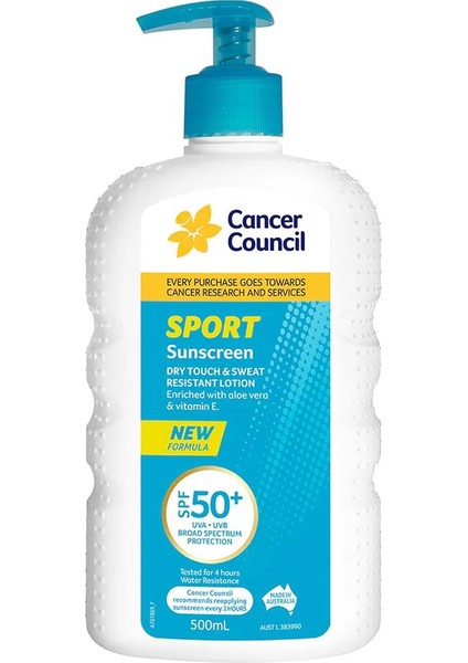 SPF50+ Sport Dry Touch Sunscreen Güneş Kremi 500ML