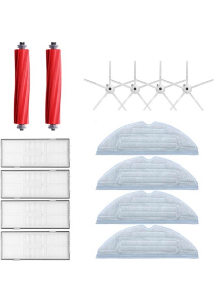 S7 T7S T7PLUS Hepa Filtre Ana Fırça Paspas Bezi Yan Fırça Süpürge Parçaları Aksesuarı (Yurt Dışından)
